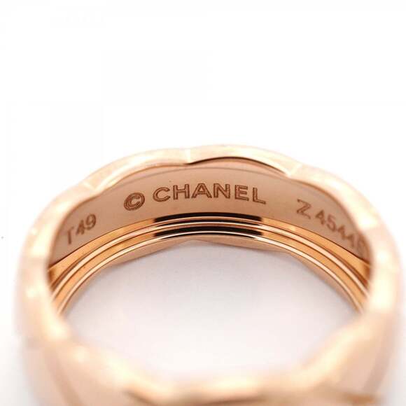 Chanel Coco Crush Ring, Beige Gold, 18KPG Pink Size 49, Women's - Picture 5 of 9